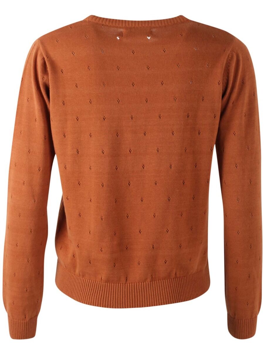 Danepearly Hole Knit Sweater Occer