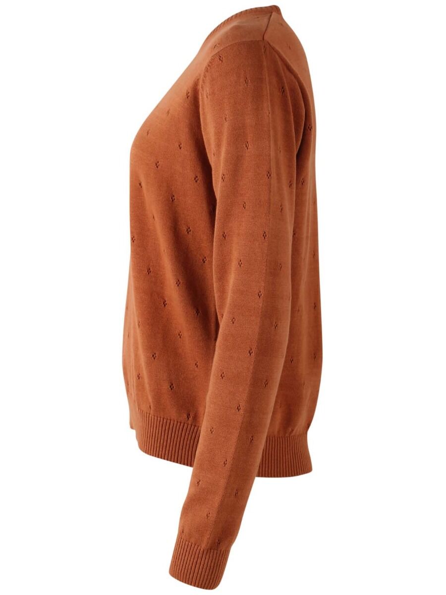 Danepearly Hole Knit Sweater Occer