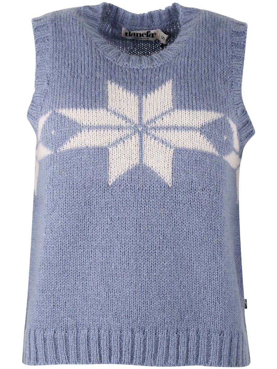 Daneklaksvik Flakes Vest Porcelaine/Chalk