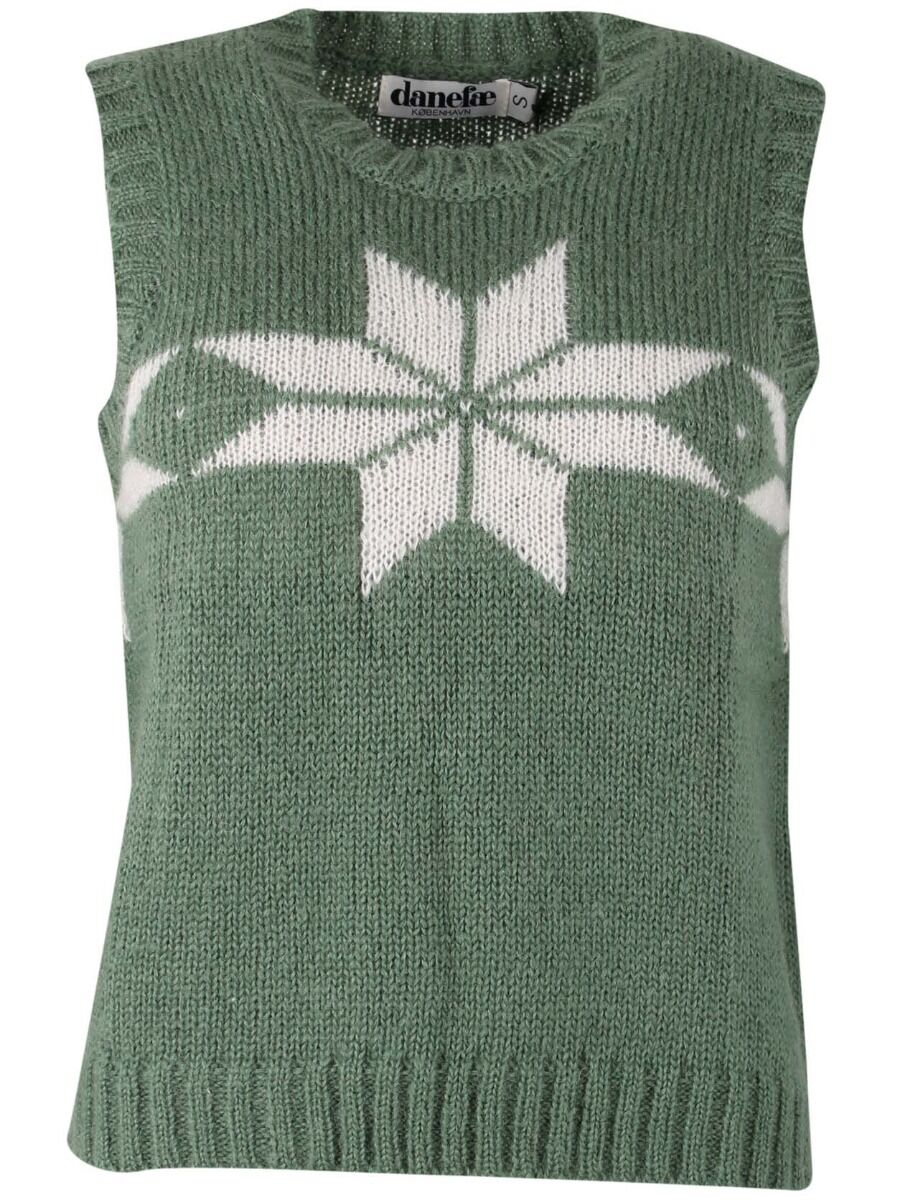 Daneklaksvik Flakes Vest Lt Khaki/Chalk