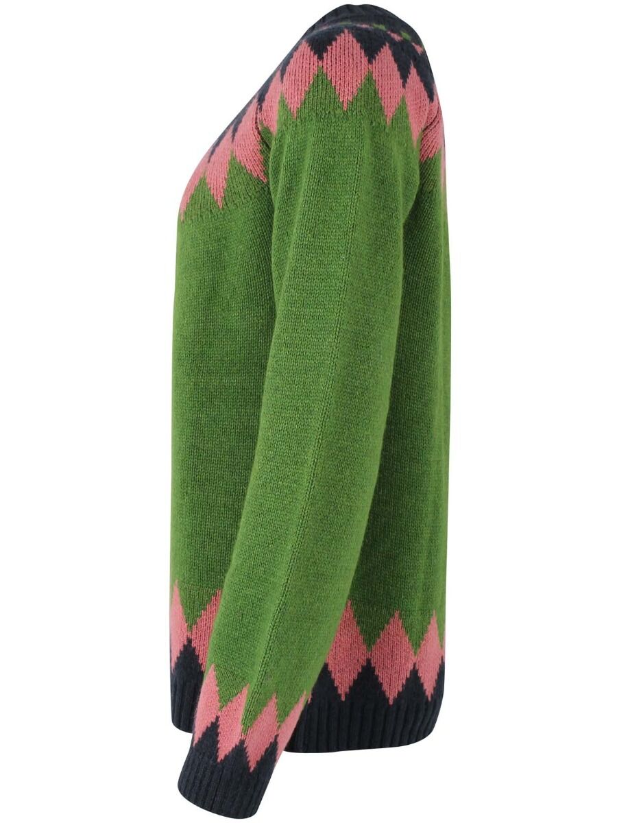 Danehot Stove Sweater Fall Jungle/Dk Navy/Old Rose