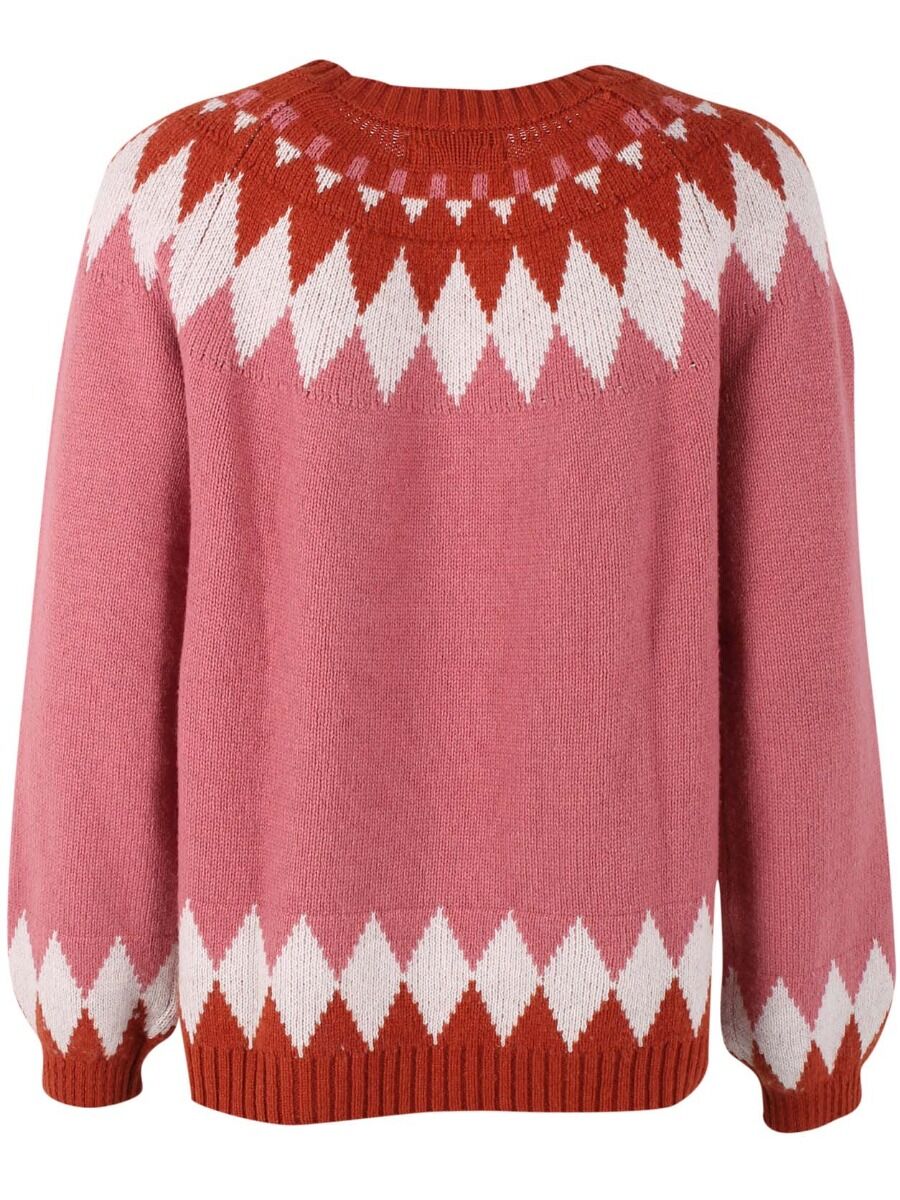 Danehot Stove Sweater Old Rose/Brick/Chalk