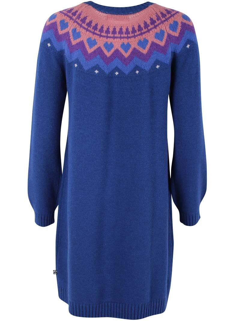 Danesukkertop Wool Sweater Dress Deep Marine