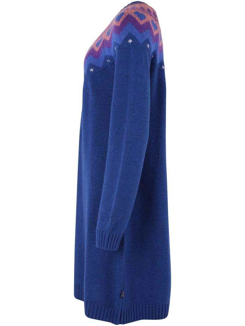 Danesukkertop Wool Sweater Dress Deep Marine