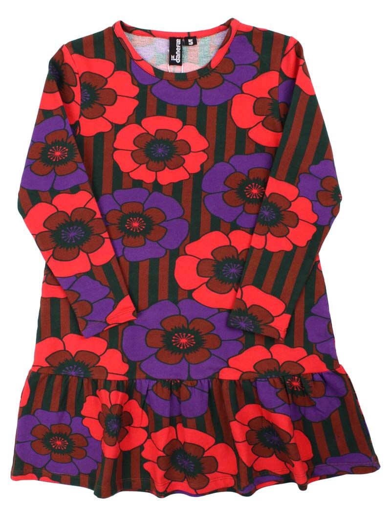 Daneshibuya Dress Rust / Purple POWER FLOWER