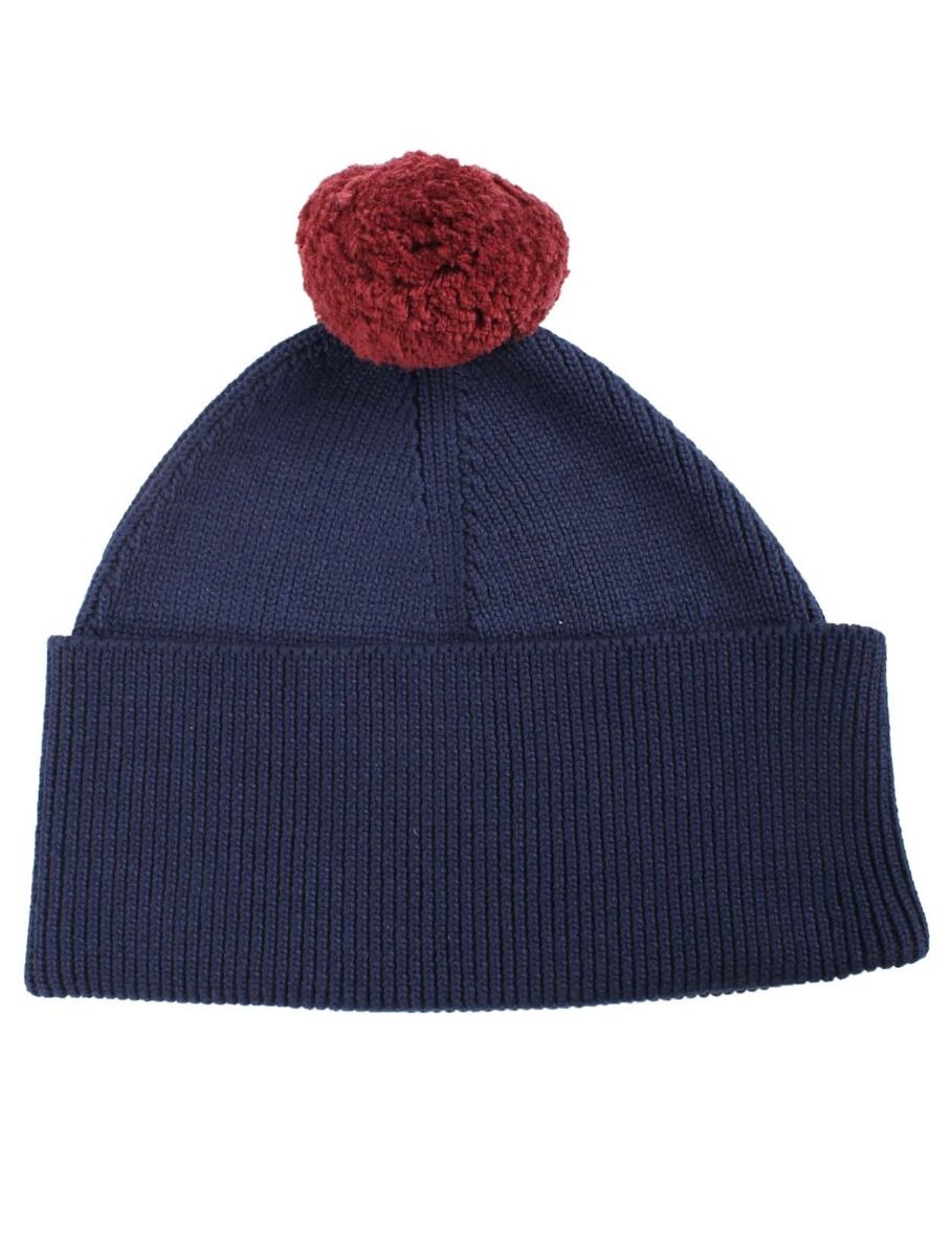 Danemoon Beanie Navy/Marine/Red wine