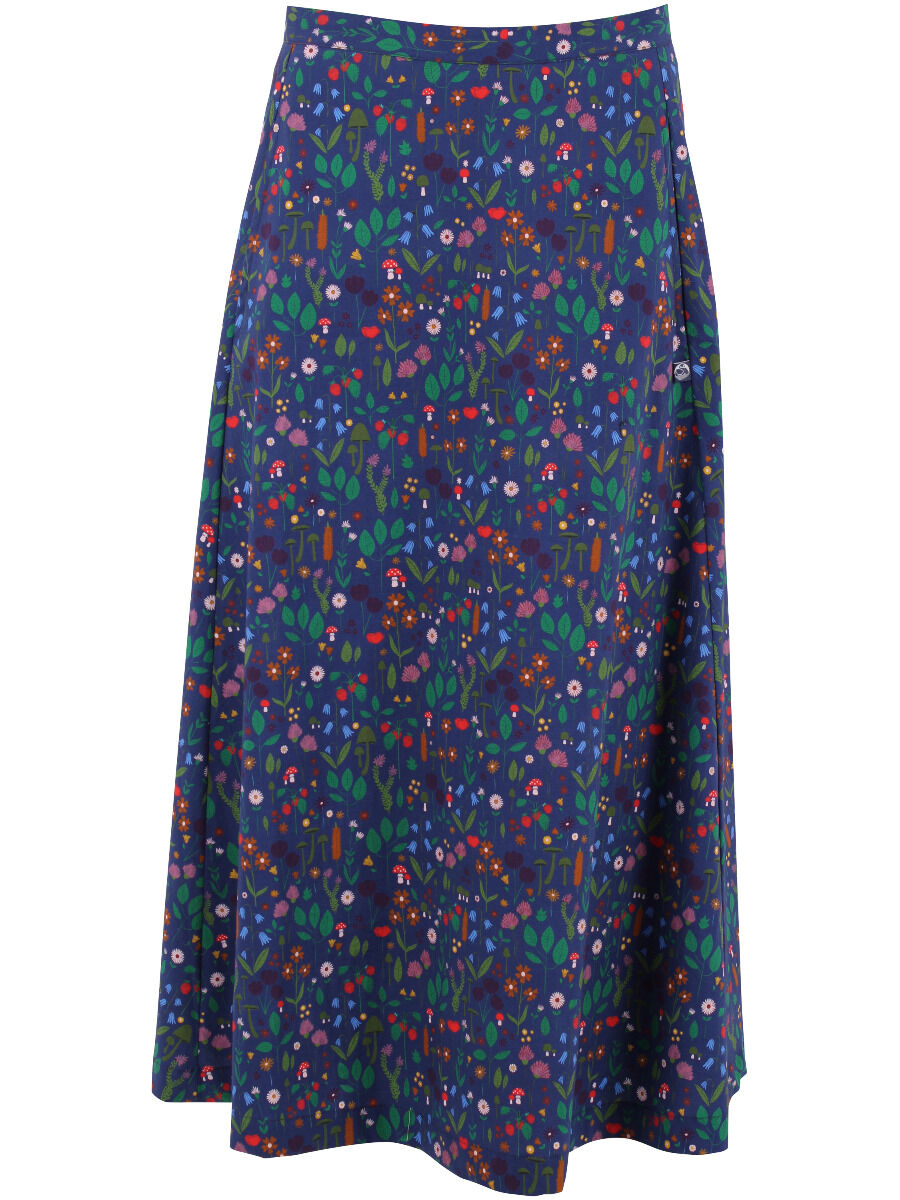 Danebrava Poplin Skirt Grey Marine BOTANICAL