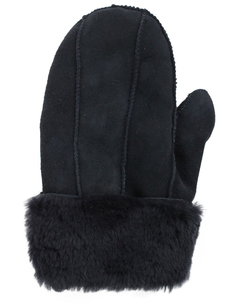 No Waste Sheepskin Gloves Navy