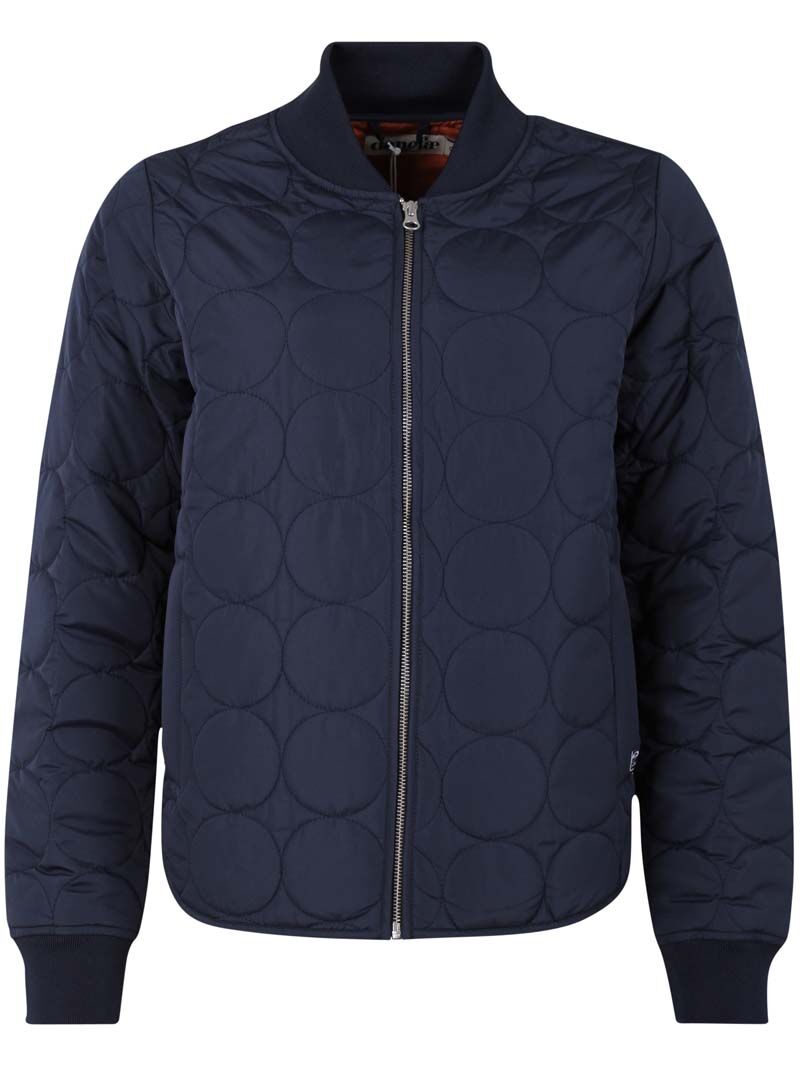Termo jakke til dame i navy