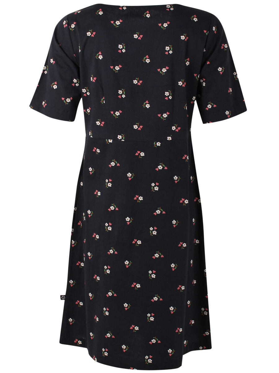 Danehyacinth dress Black MINIFLOWER