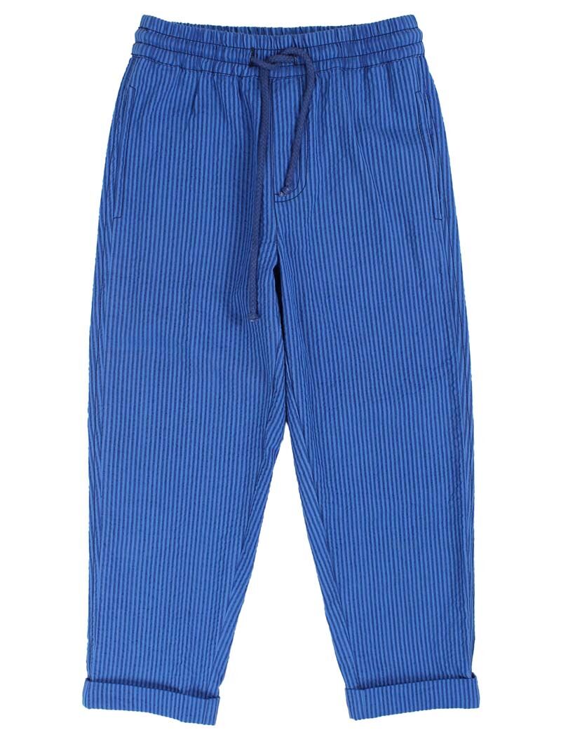 Danefrede Seersucker Pants  Deep Marine/Klein Blue