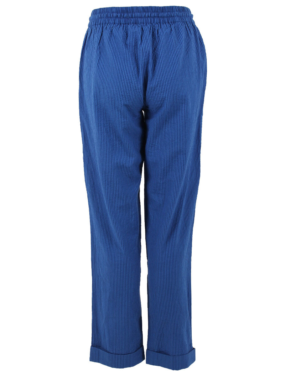 Daneliseleje Seersucker Pants Deep Marine/Klein Blue