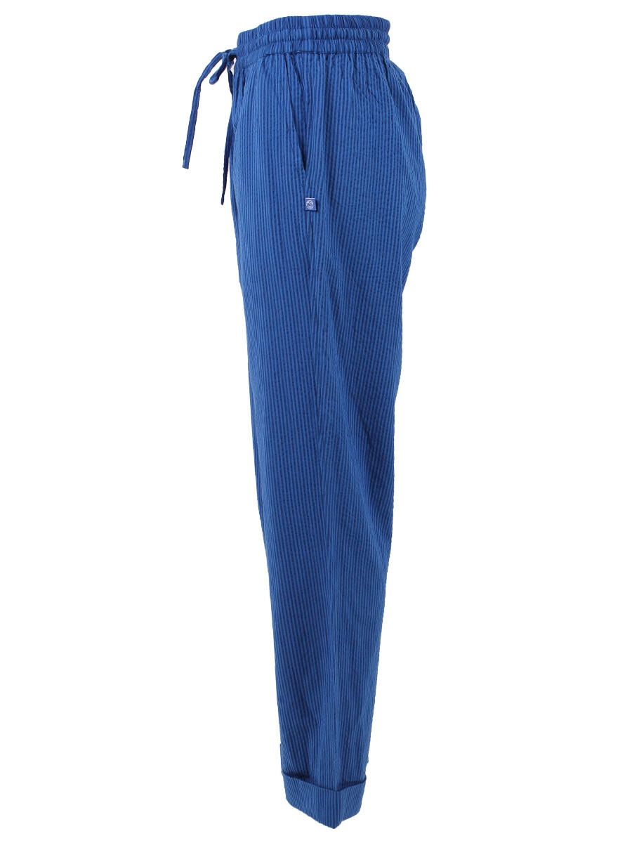 Daneliseleje Seersucker Pants Deep Marine/Klein Blue