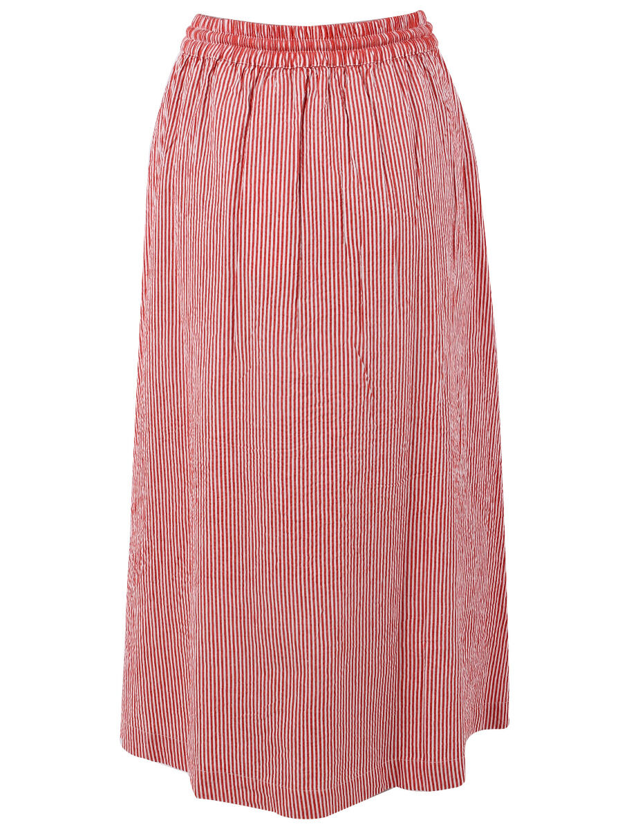 Danespresso Seersucker Skirt Bright Red/Chalk