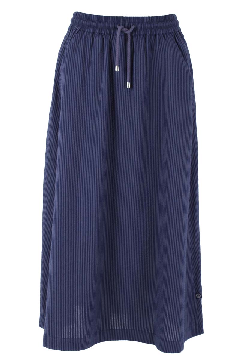 Danespresso Seersucker Skirt Grey Marine/Blue Grey