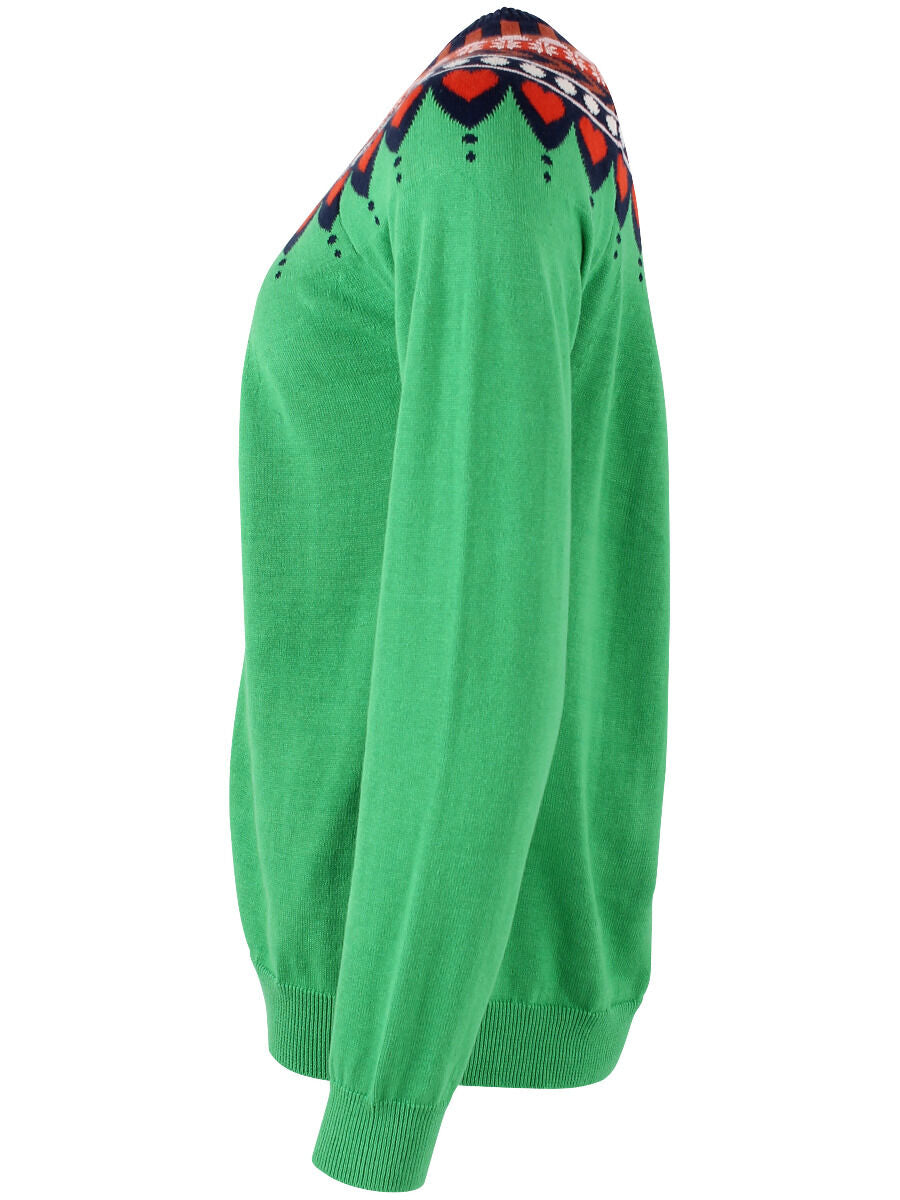 Danesweetheart Cotton Knit Cardigan Green