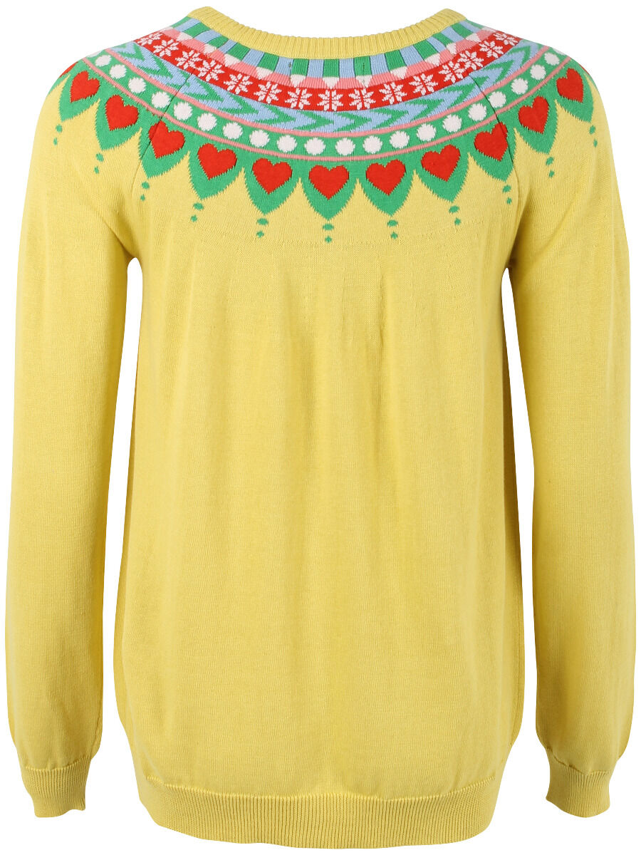 Danesweetheart Cotton Knit Cardigan Faded Yellow