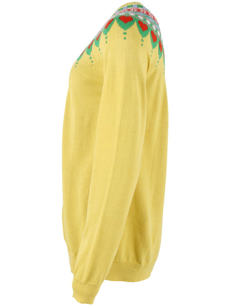 Danesweetheart Cotton Knit Cardigan Faded Yellow