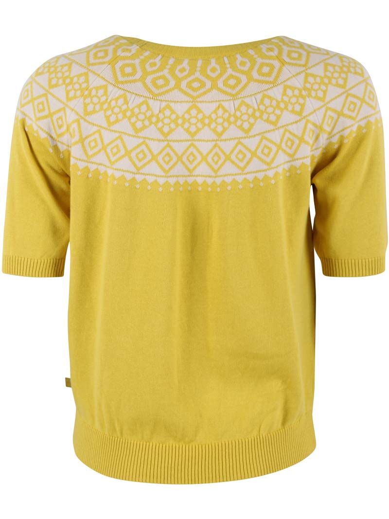 Danehope Cotton Knit Sweater Tee Faded yellow