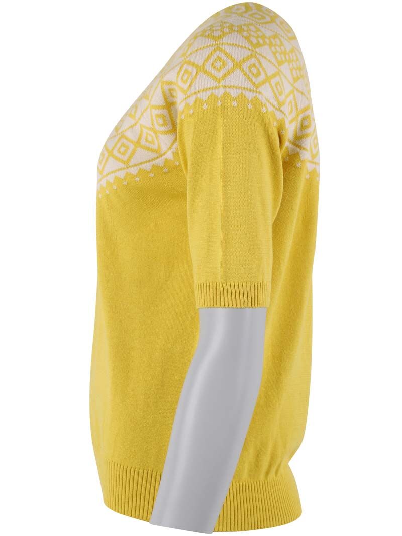 Danehope Cotton Knit Sweater Tee Faded yellow