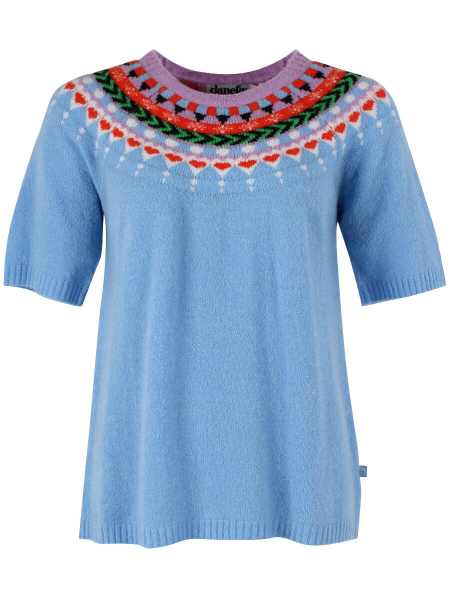 Danegooddeed Wool Sweater Tee Iceblue