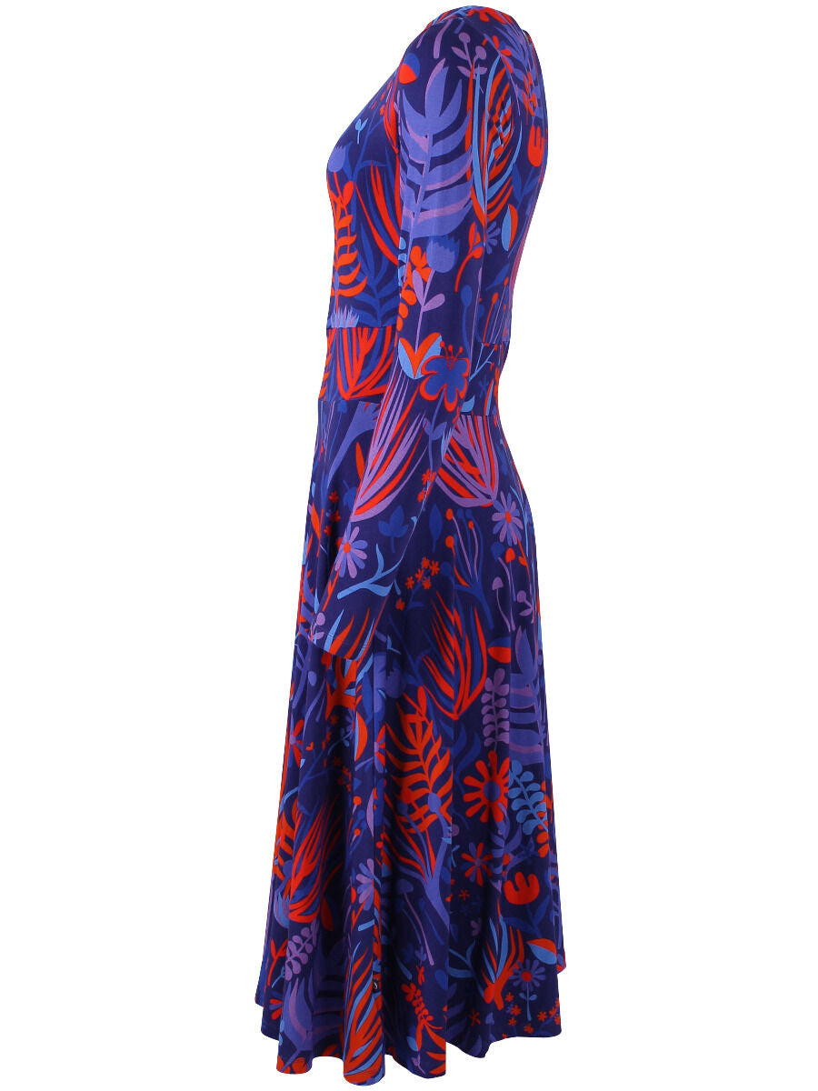 Danesigrid Viscose Dress Deep Marine WALKABOUT