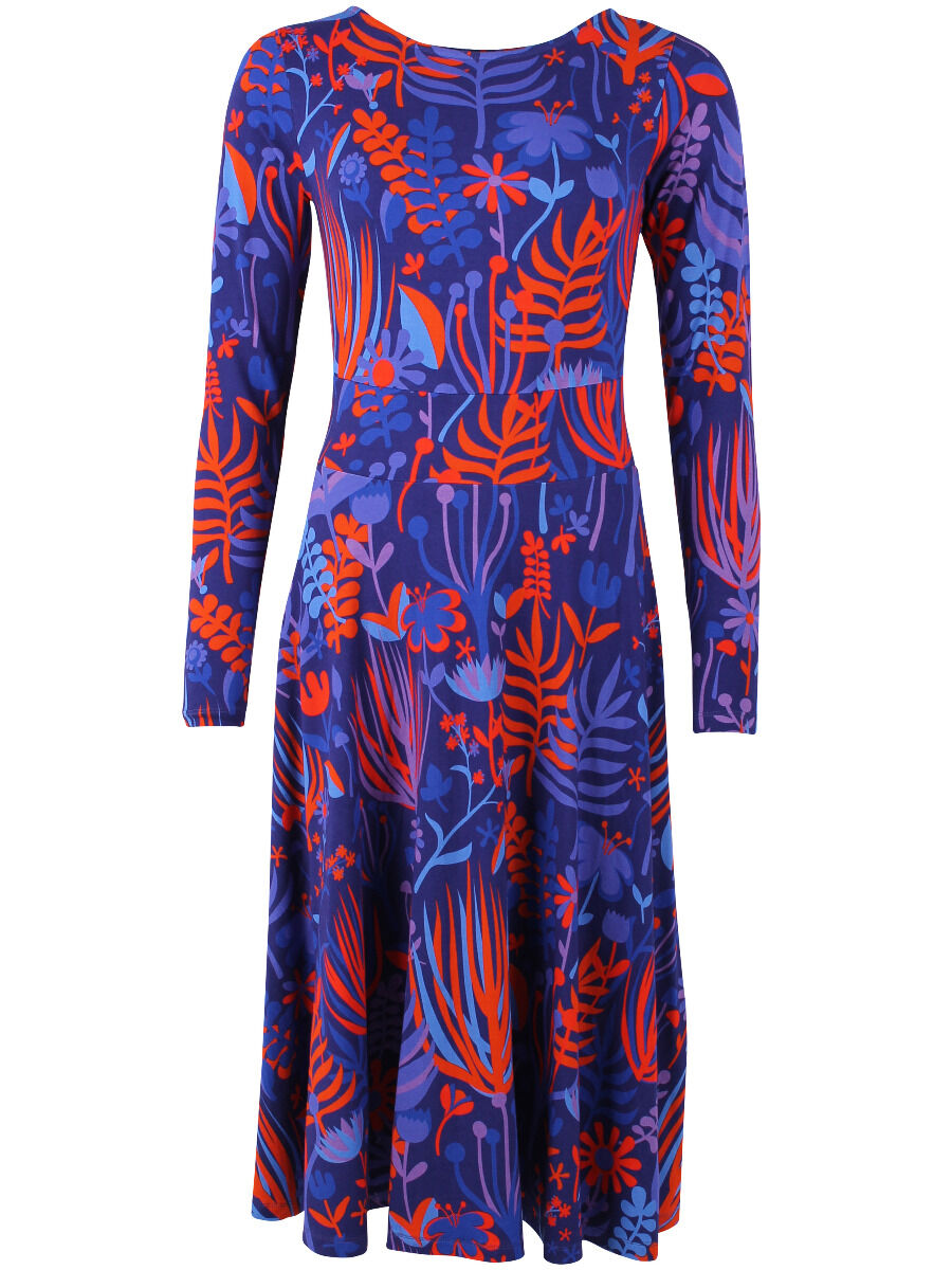 Danesigrid Viscose Dress Deep Marine WALKABOUT