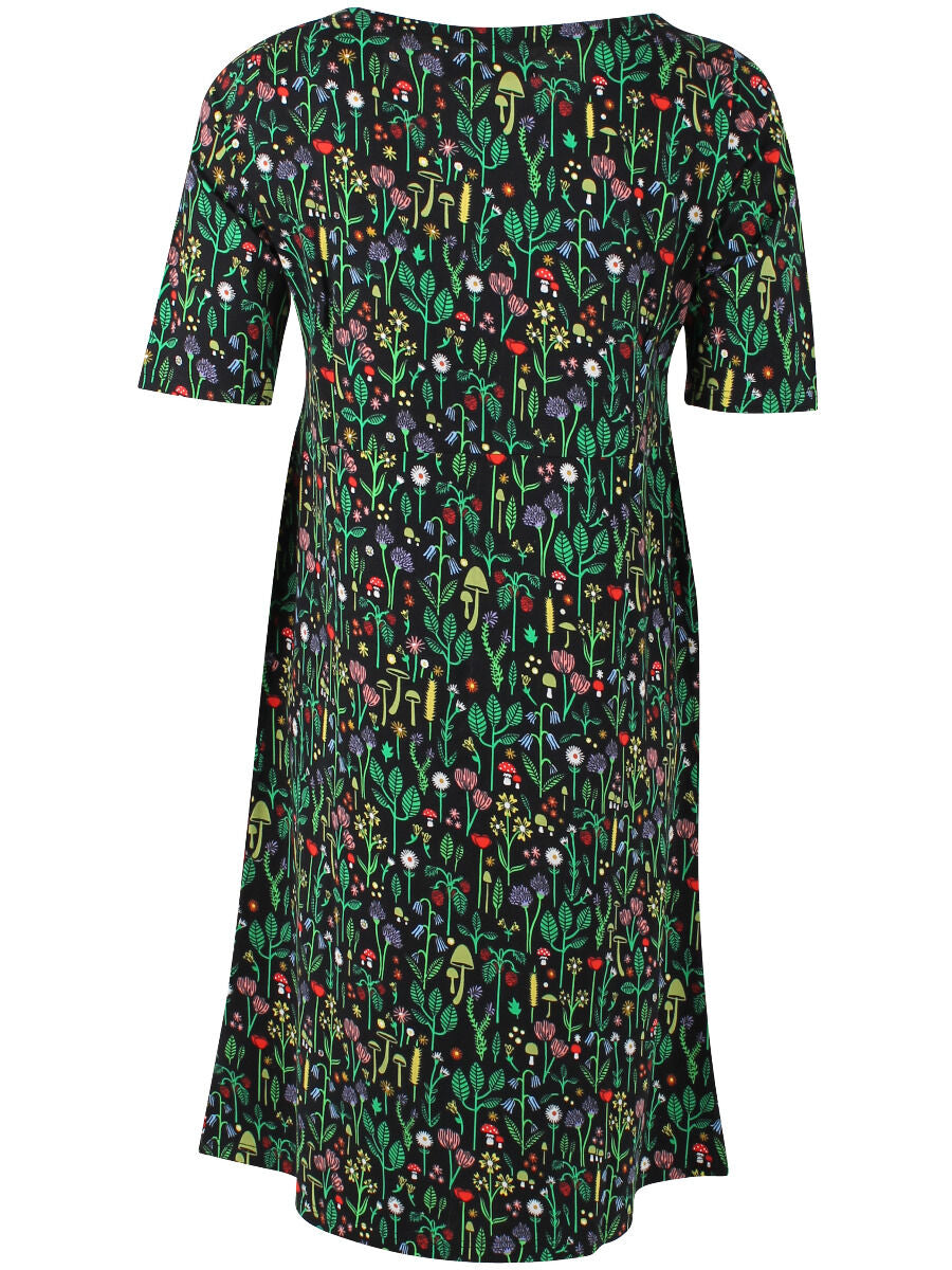 Danepoppy Dress Black BOTANICAL