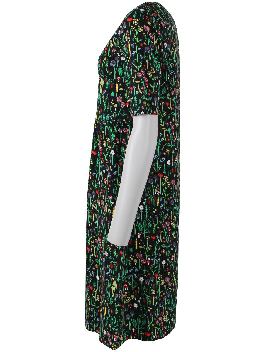 Danepoppy Dress Black BOTANICAL