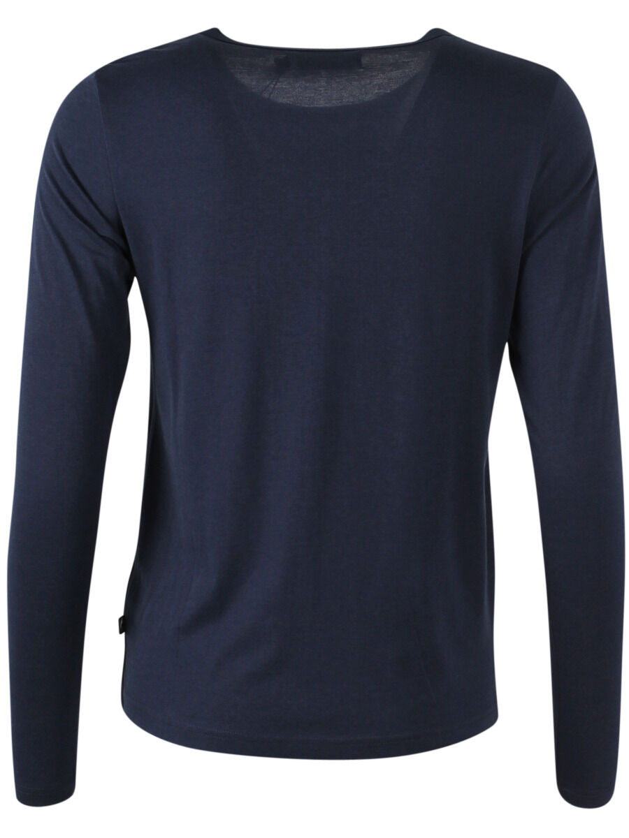 Lækker langærmet bluse i navyblå til kvinder