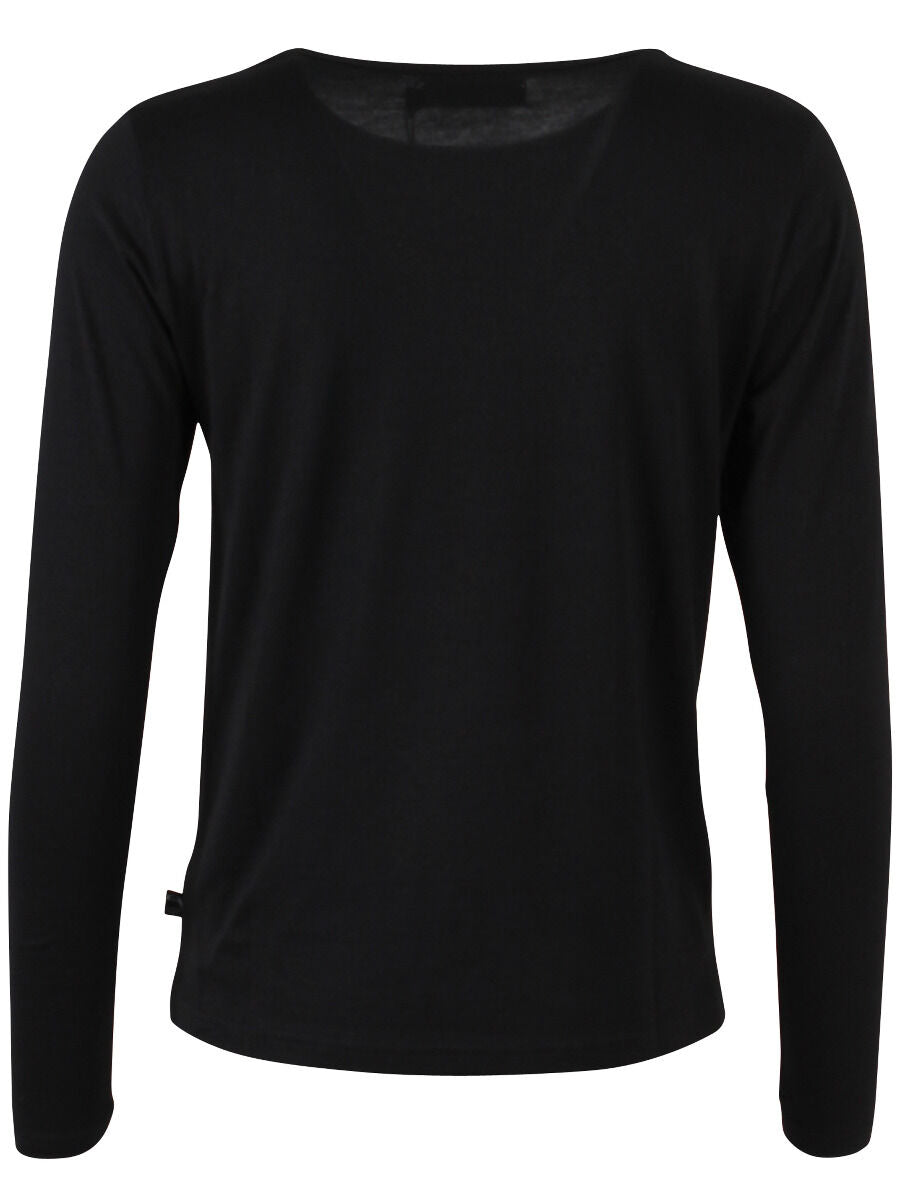 Lækker langærmet bluse i sort til kvinder