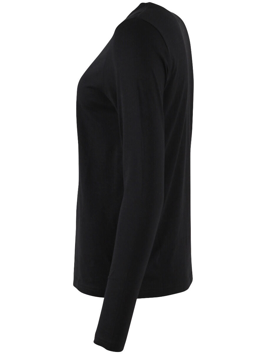 Lækker langærmet bluse i sort til kvinder