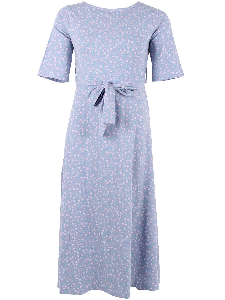 Daneflora Cotton Dress Light Blue FLEURIE
