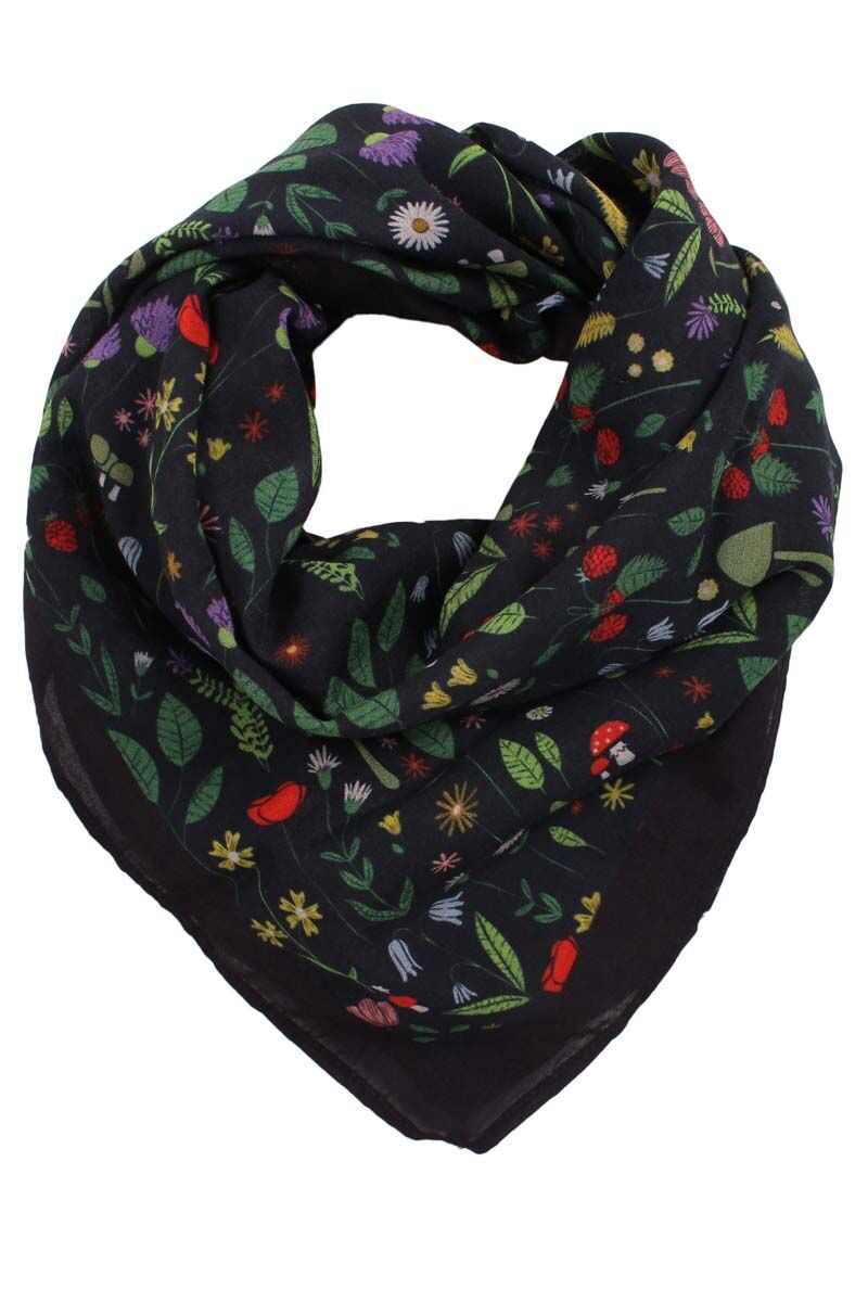 Danebesser Scarf Dk Navy BOTANICAL