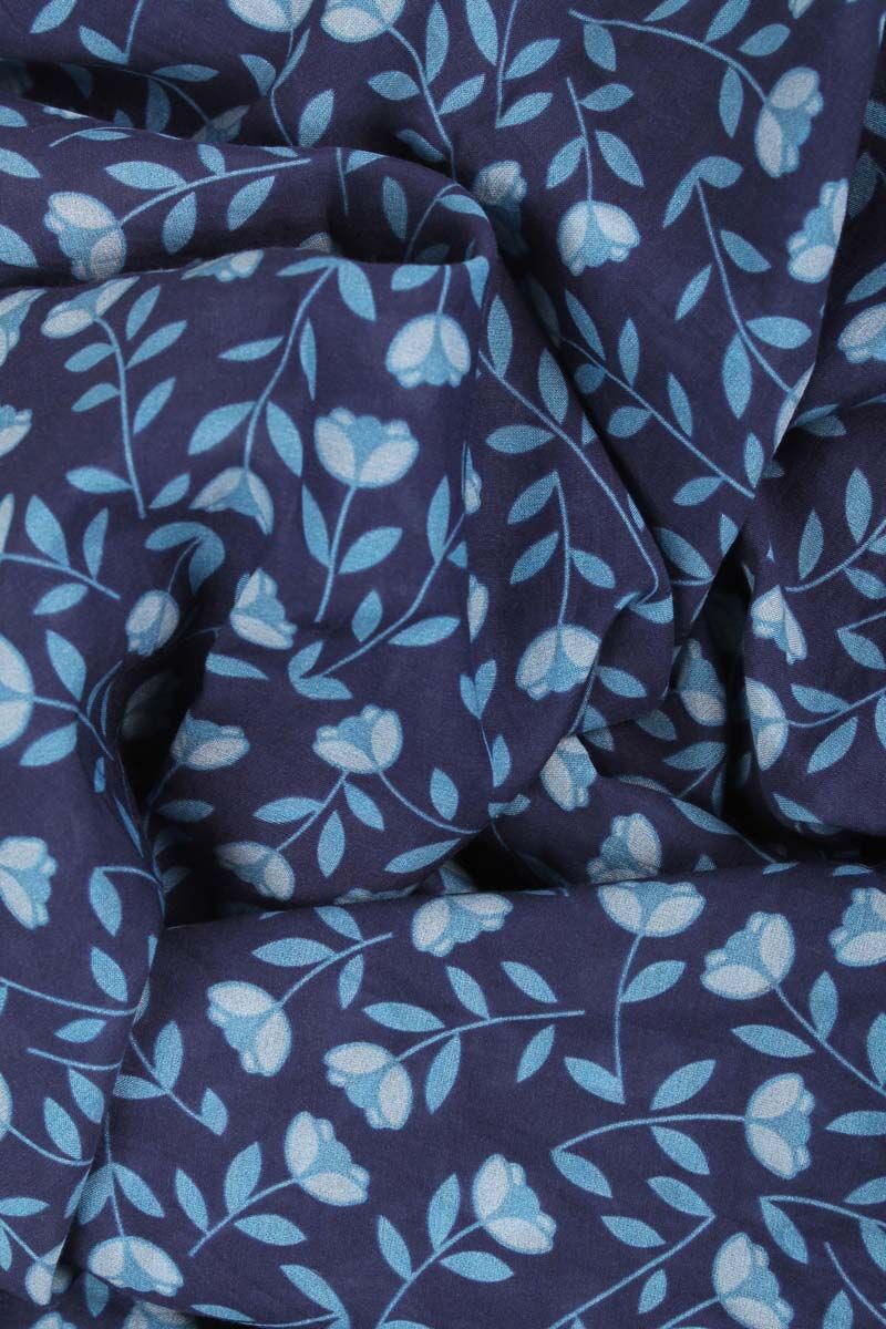 Danenordby Scarf Cold Blue FLEURIE