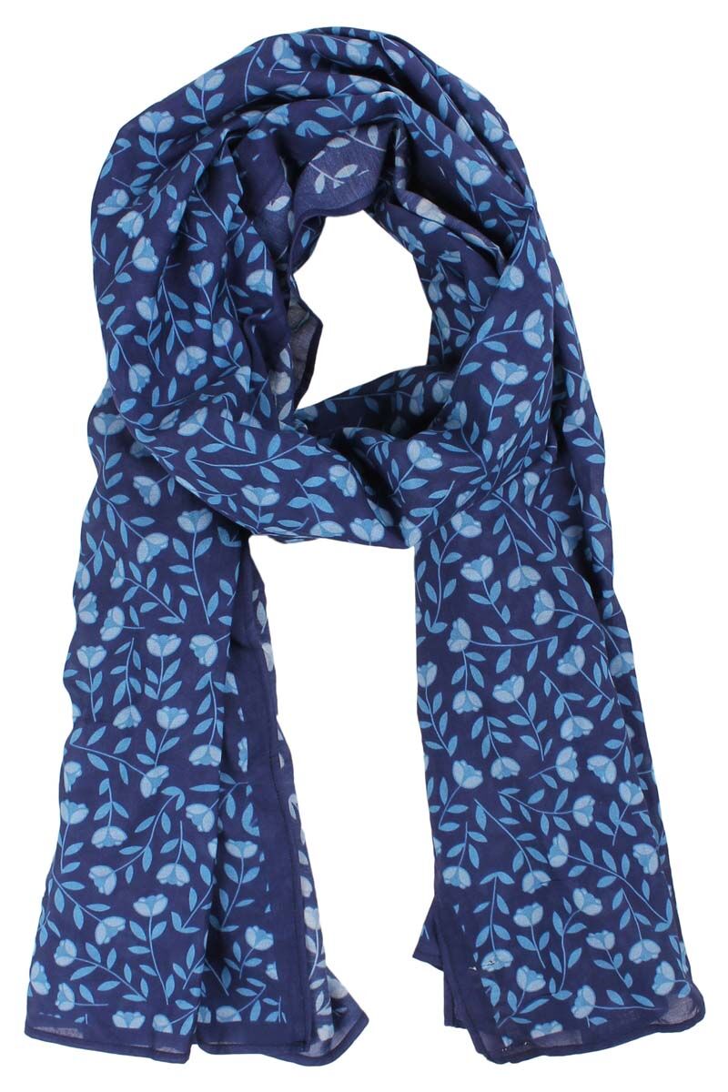 Danenordby Scarf Cold Blue FLEURIE