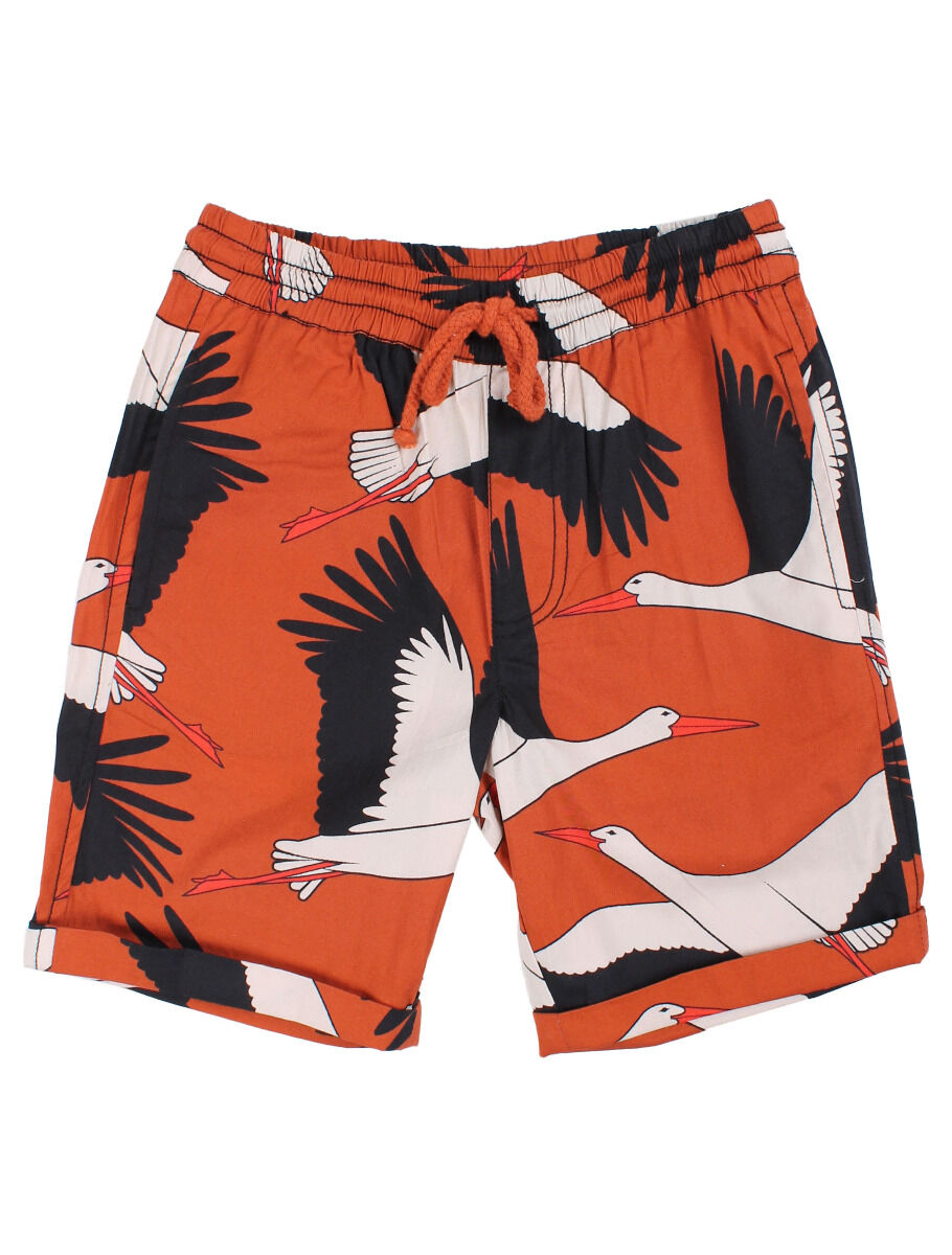 Danalfred Poplin Shorts Rust BIG STORK