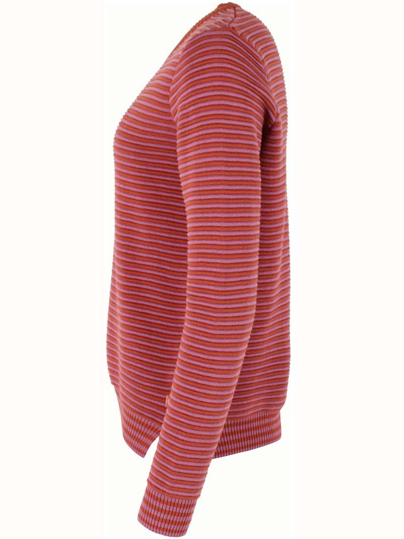 Danepearly 3D Crotchet Knit Sweater Rust/Old Rose