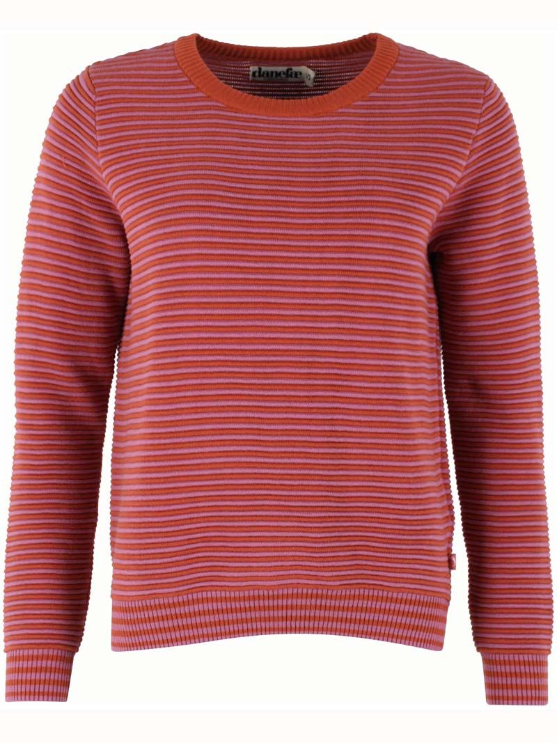 Danepearly 3D Crotchet Knit Sweater Rust/Old Rose