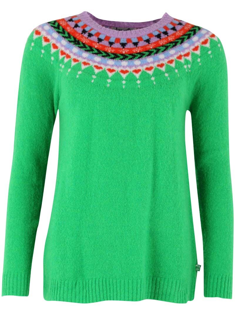Danepeaceful Light Wool Sweater Green