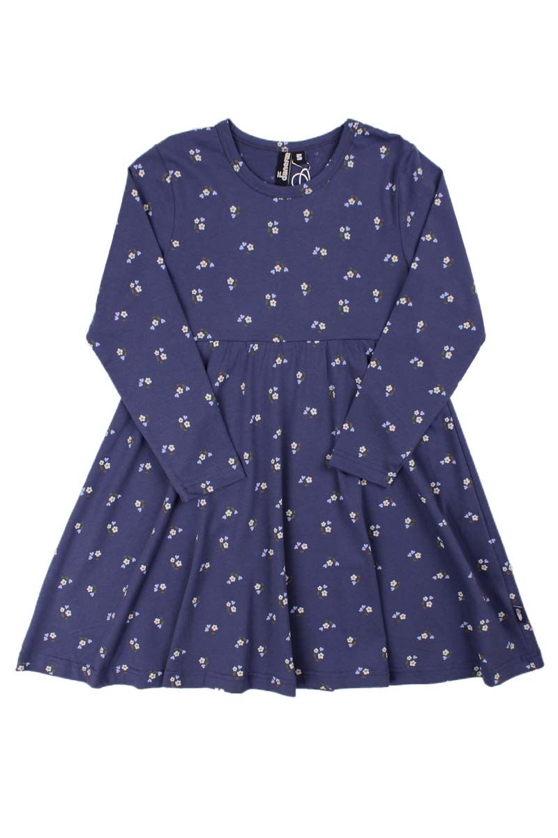 Danepopsicle Cotton Dress Grey Marine MINIFLOWER