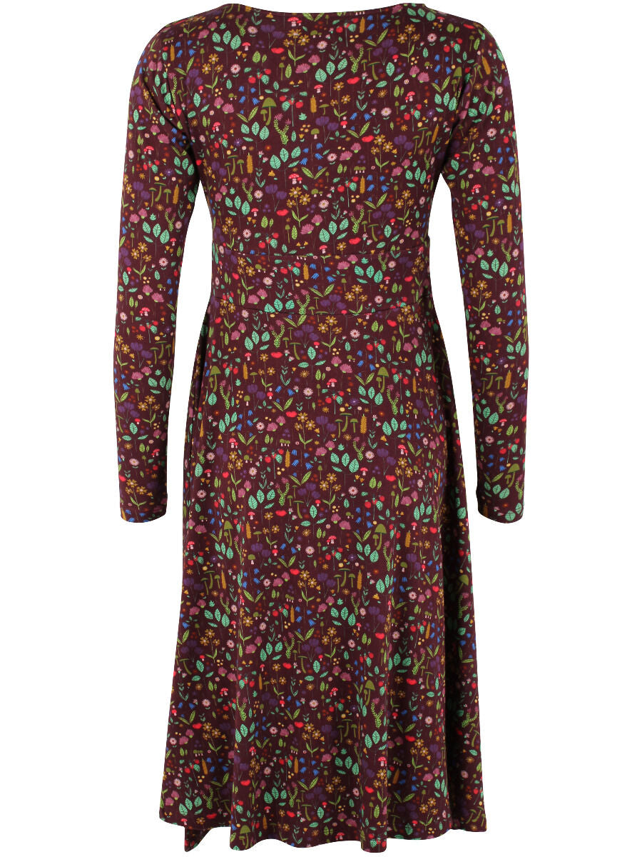 Danesigrid Interlock Dress Dark Bordeaux BOTANICAL