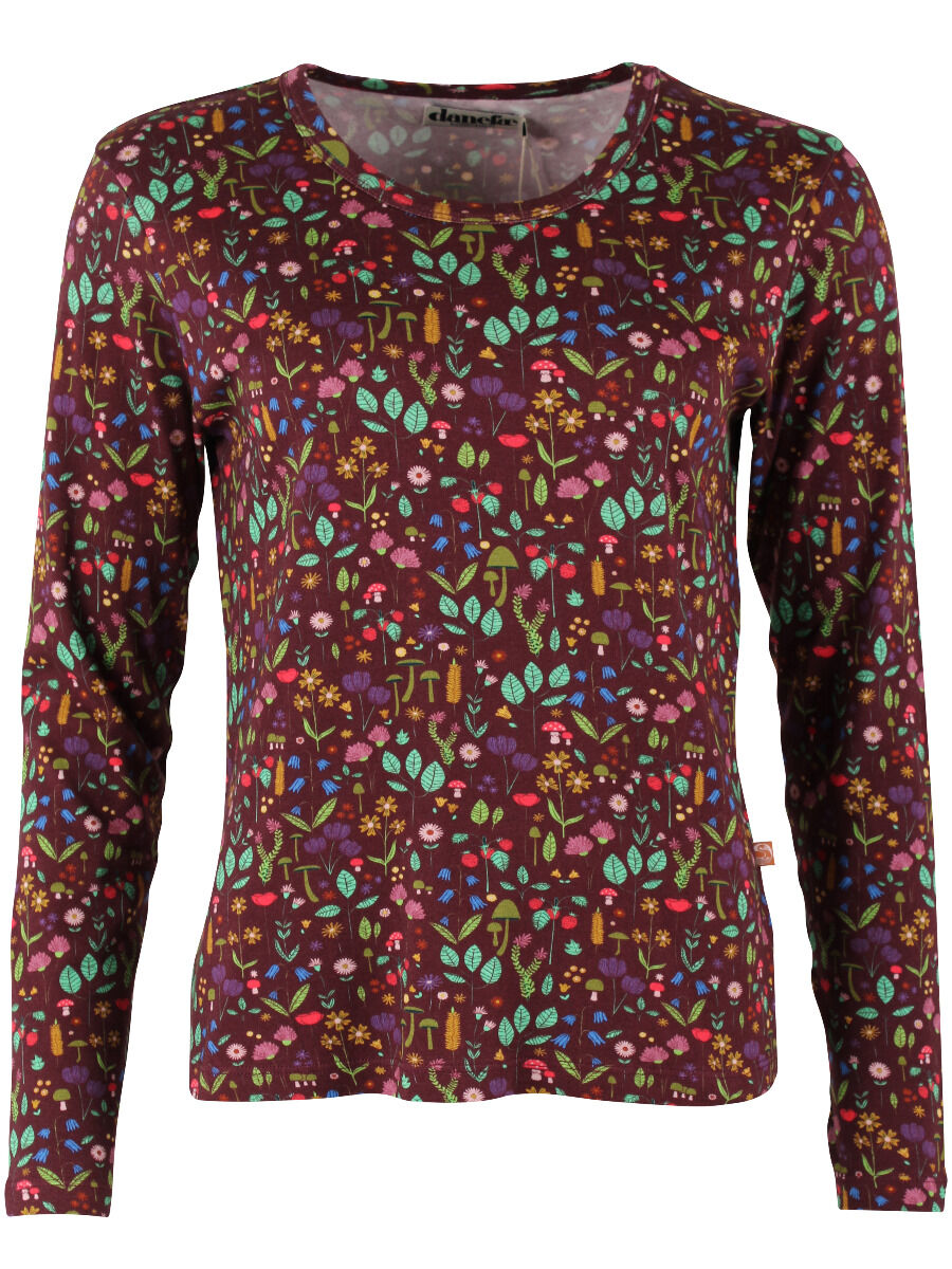 Danelotte Heavy Interlock Tee Dark Bordeaux BOTANICAL