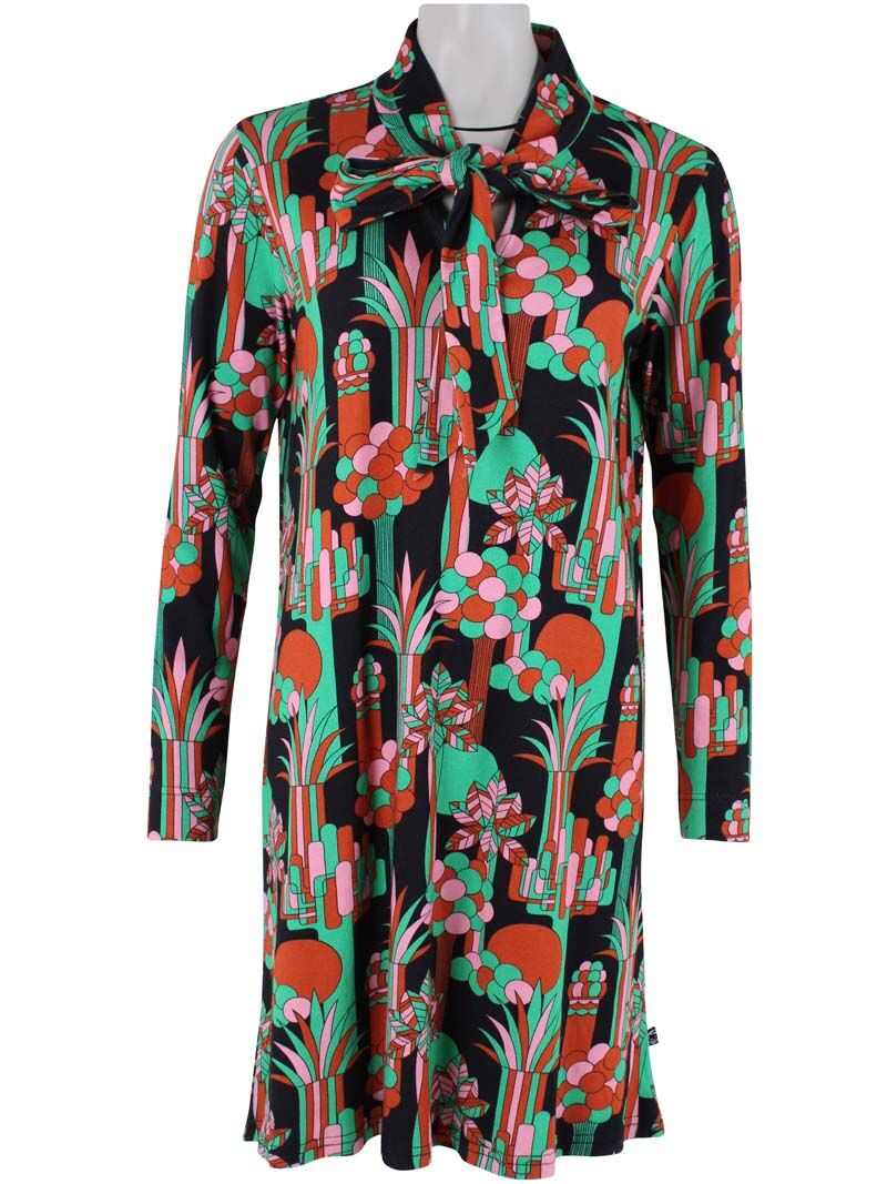 Danekronborg Heavy Interlock Dress Black FLOWFOREST