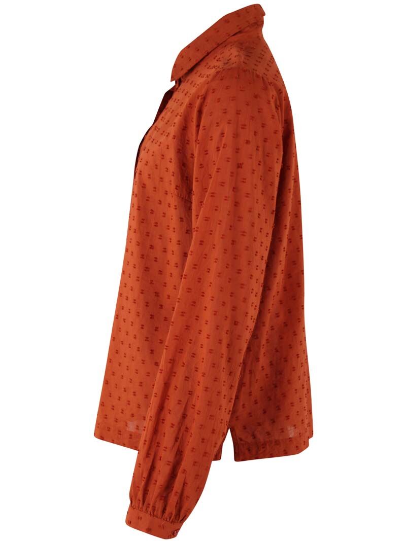 Danenovember Cotton Dot Shirt Rust