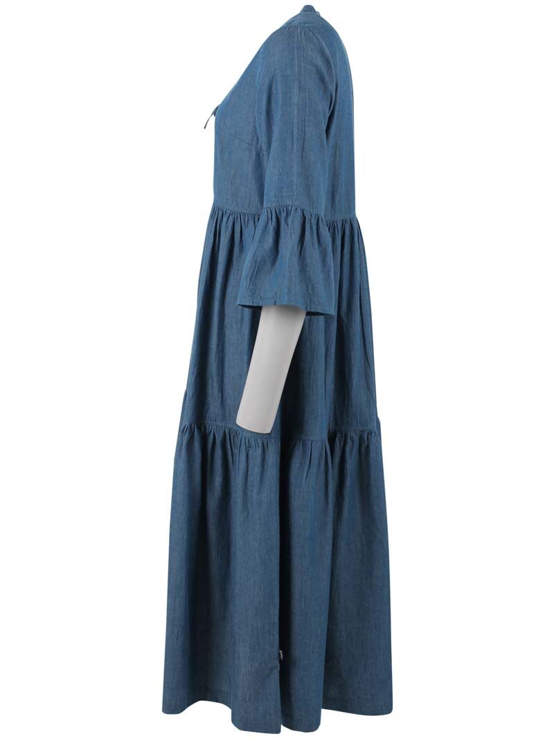 Danekamelia Chambrey Dress Dark Indigo