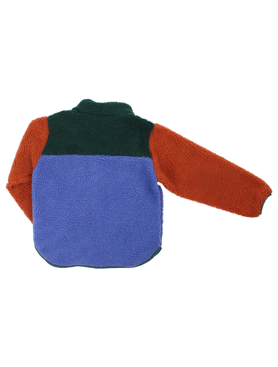 Danodder Fleece Jacket Dark Duck/Royal Blue/Rust