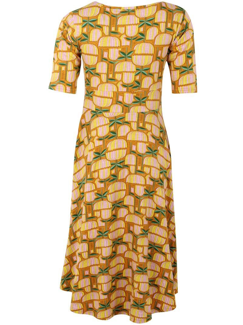 Danecharlotte Slub Dress Yellow Mix GERMANITE