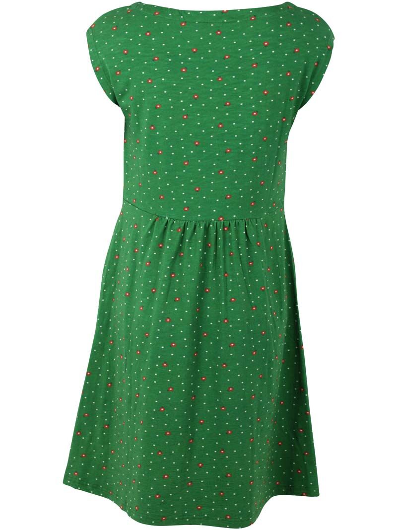 Danedomenica Slub Dress Grass Green SPRINKLE