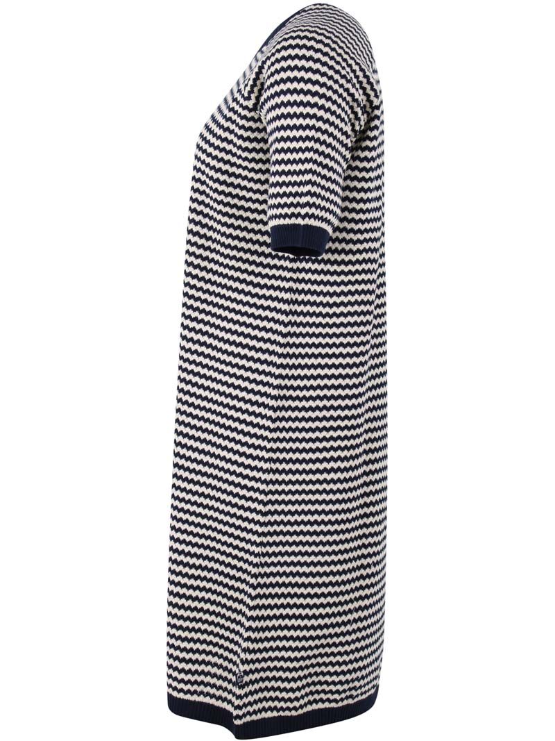 Daneblomme Pearl Knit Sweater Dress Dark Navy/Chalk